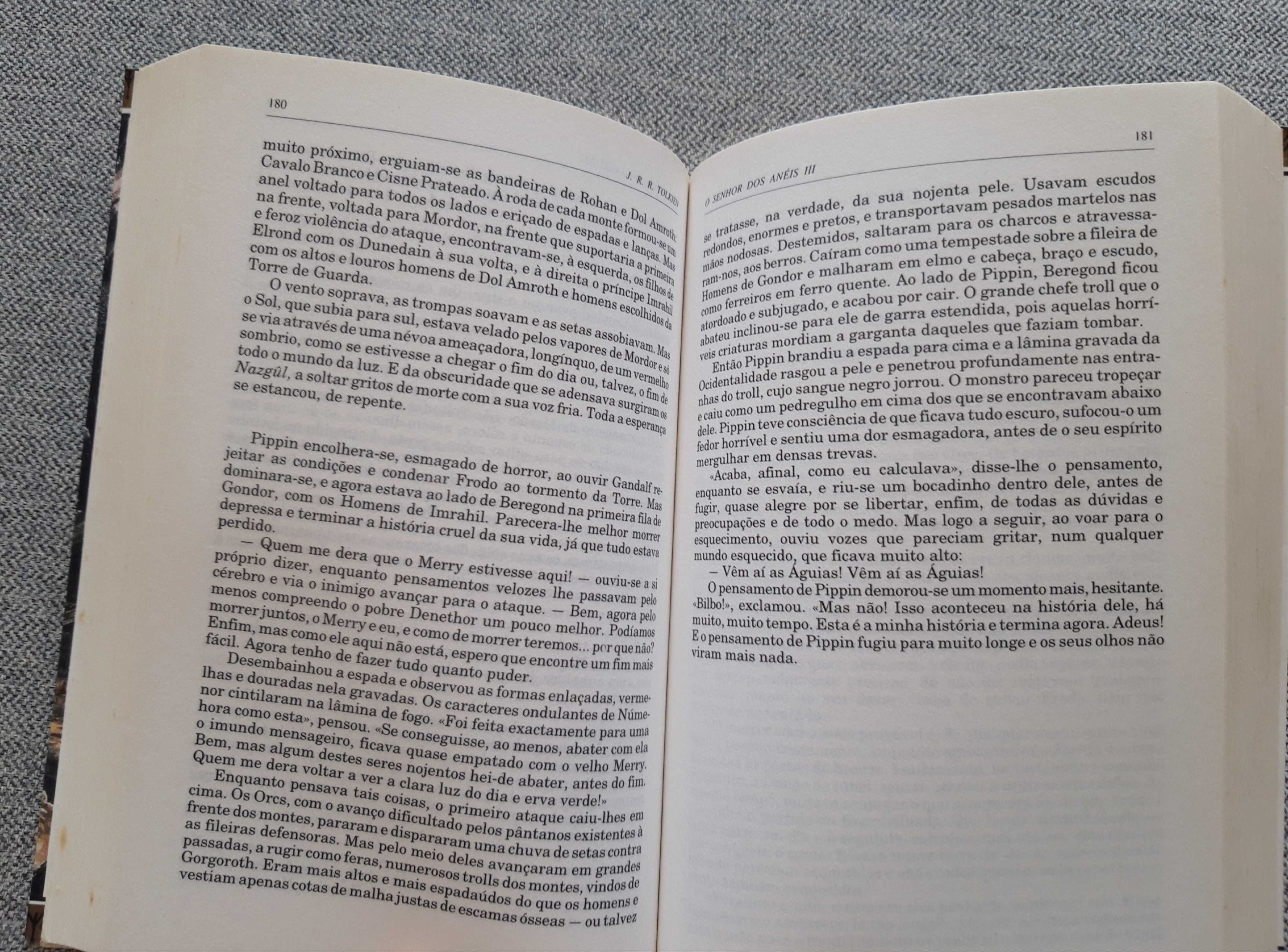 Livro coleção Os Senhores dos Anéis "O Regresso do rei"