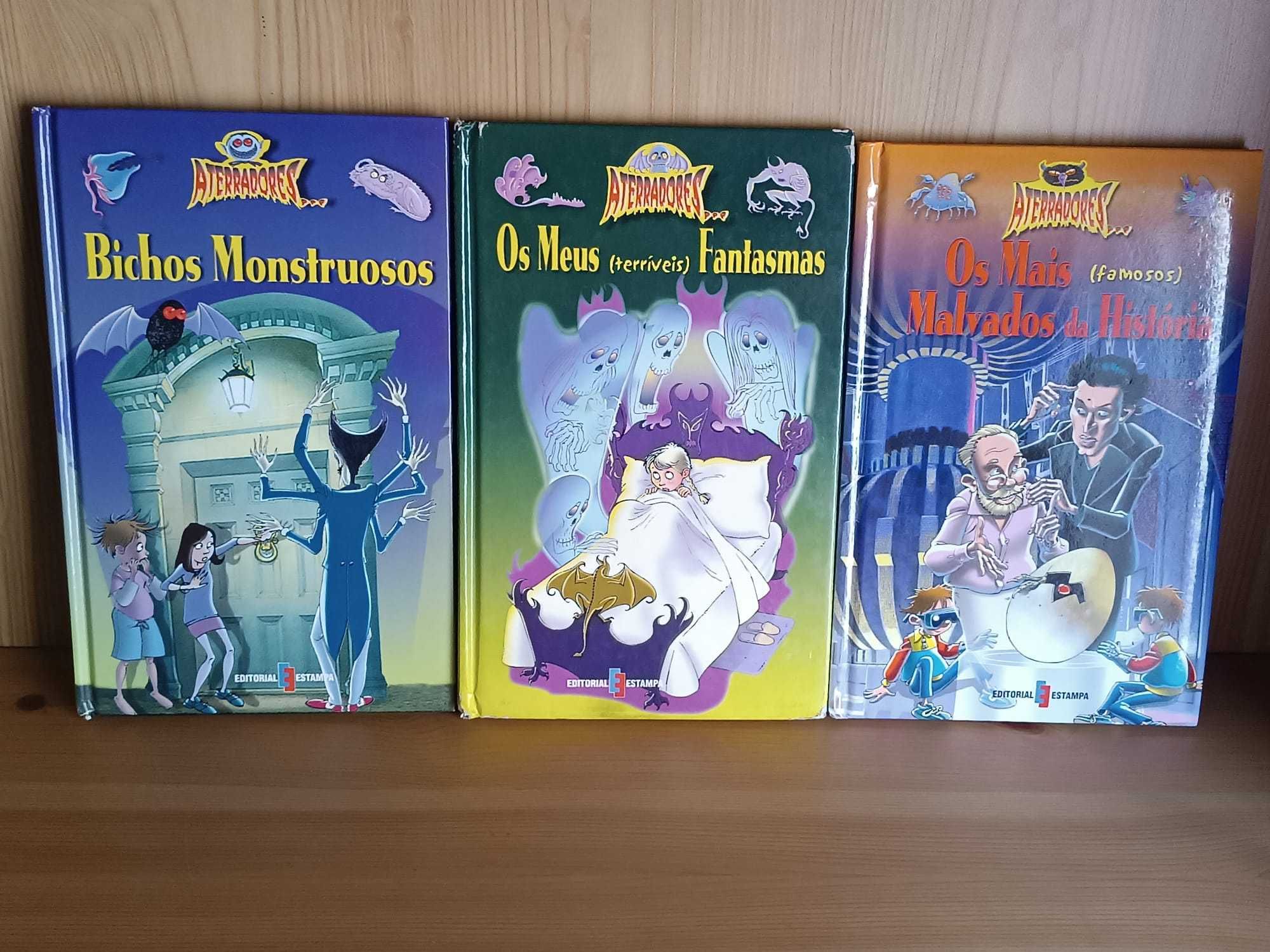 Livros infantojuvenis | Coleção "Aterradores" | Bom estado
