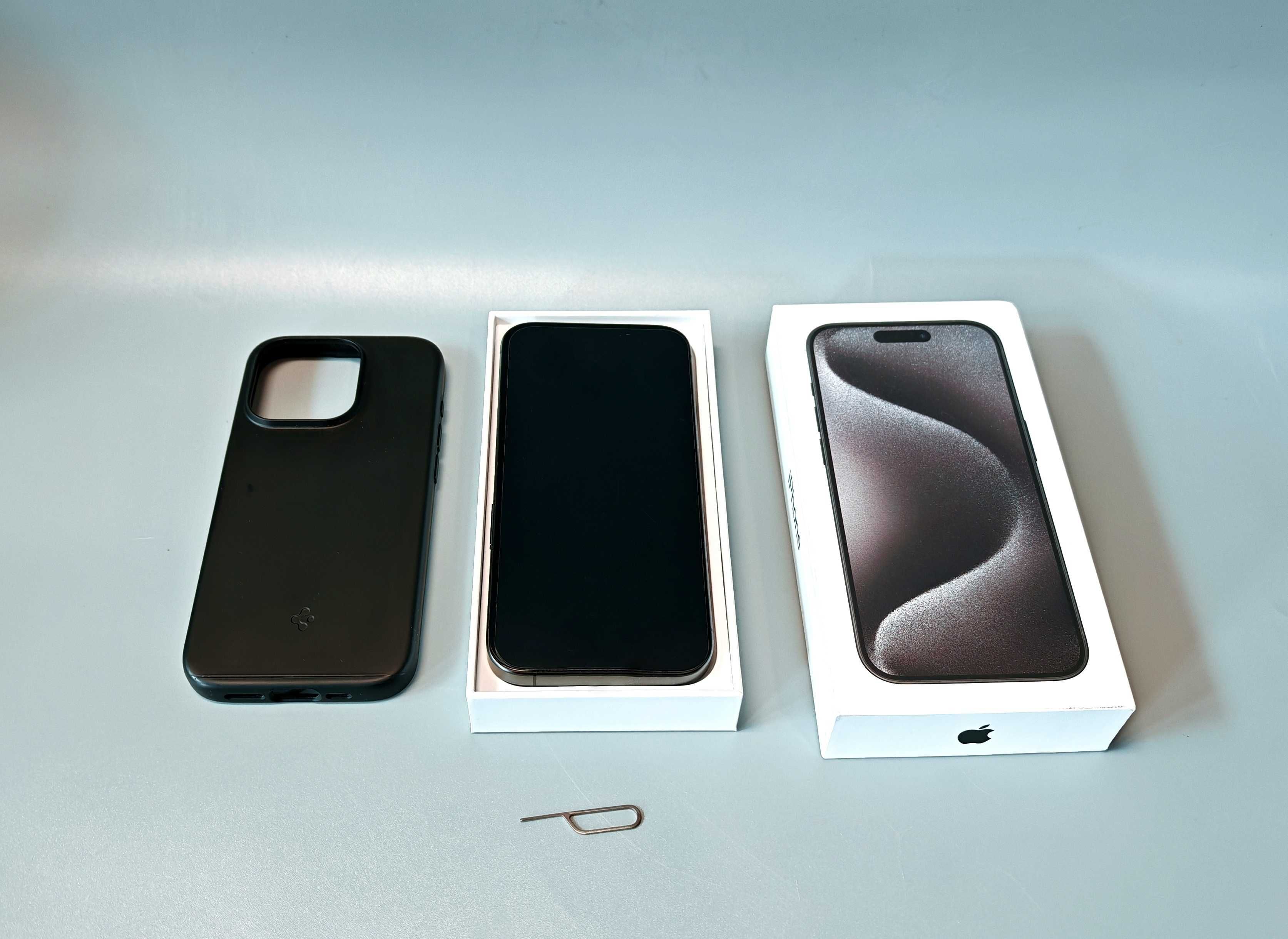 Apple iPhone 15 PRO 256 GB 8 GB Tytan Black Mat Komplet Idealny Stan !