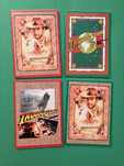 Colecção de 4 Cadernos Escolares Indiana Jones Ambar Anos 80