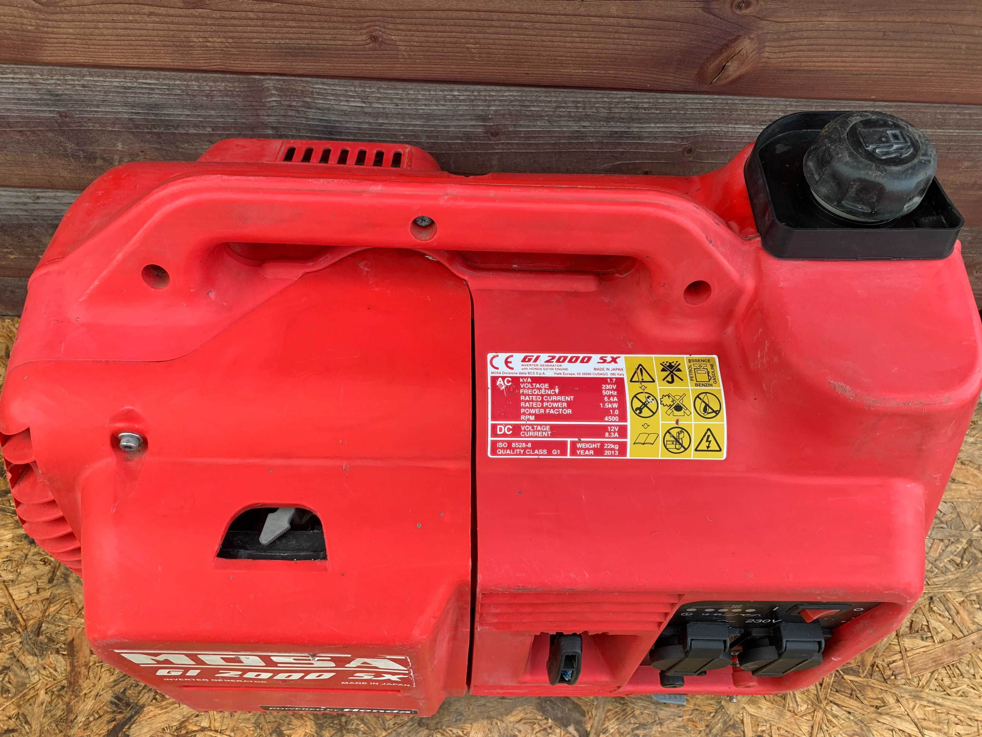 Agregat Prądotwórczy Honda MOSA GI2000 AC DC Cichy Inverter Generator
