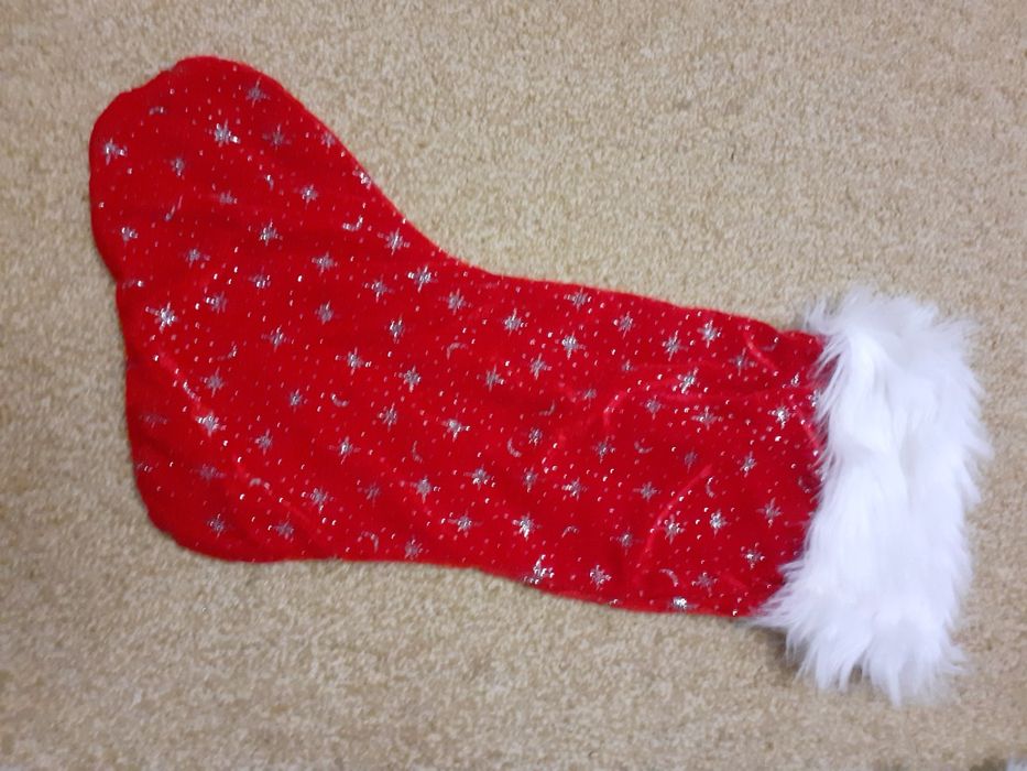 Чобіток, сапог Санти для декору, подарунків