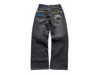 Coogi Y2k Damskie Baggy Jeansy Haftem Szerokie Spodnie Skate Rozmiar S