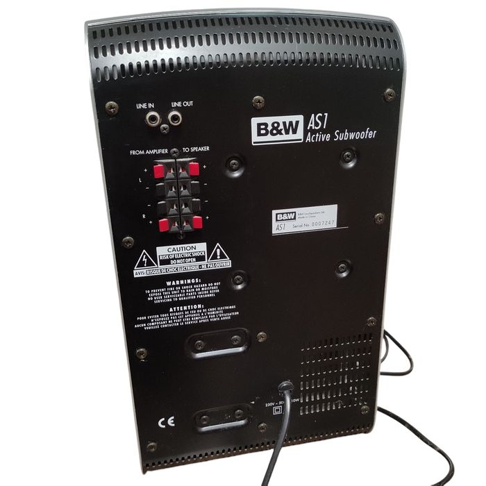 Technics SA-AX710, Subwoofer B&W AS1, kolumny B&W VM1