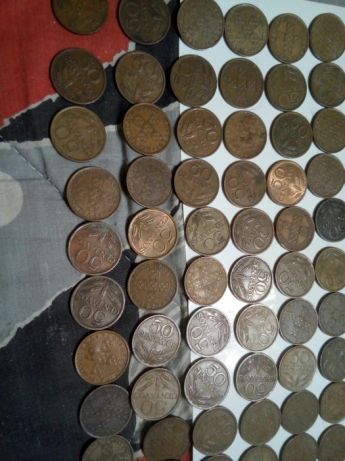 Conjunto de 257 Moedas de 50 Centavos