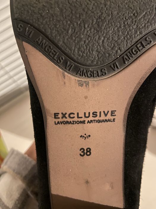 Замшеві осінні чоботи 38 розм.