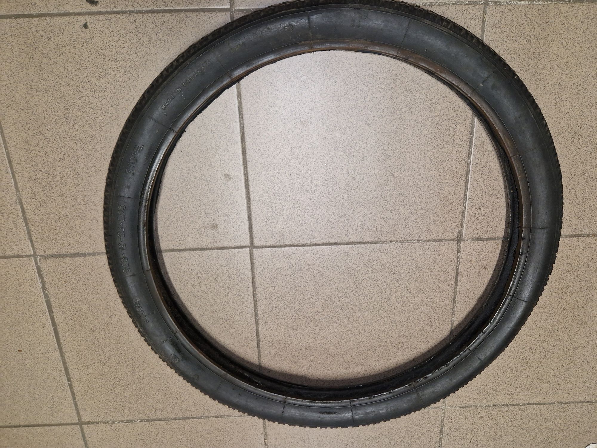 Oryginal opona 2,25-19" degum 1972 r Romet komar sztywniak zak rys PRL