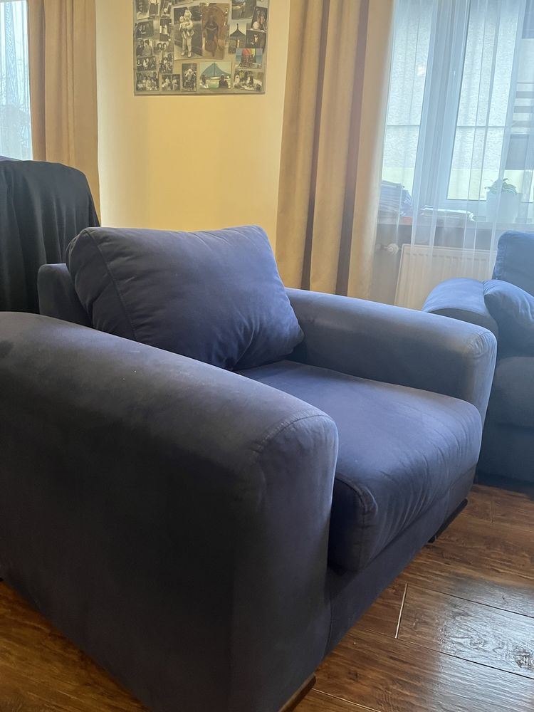 Zestaw wypoczynkowy - 2x sofa , 1x fotel