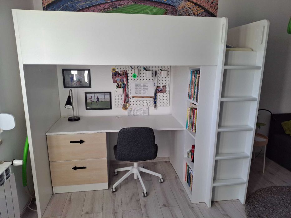 Łóżko z biurkiem Ikea