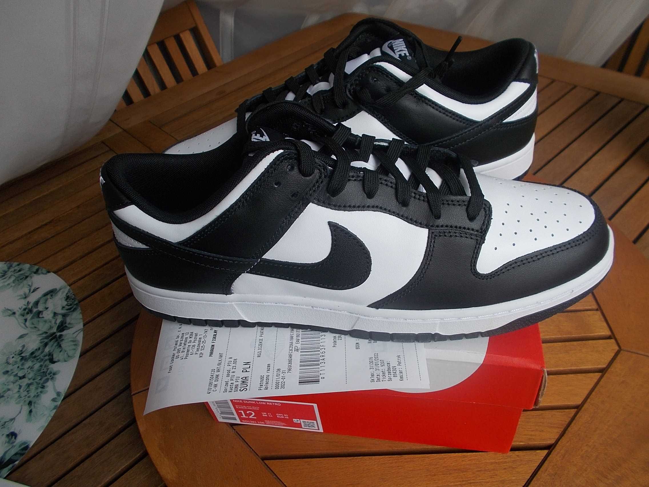 (r. Eur 46) Nike Dunk Low White Black DD1391,-100 Jordan 1 Dunk Panda