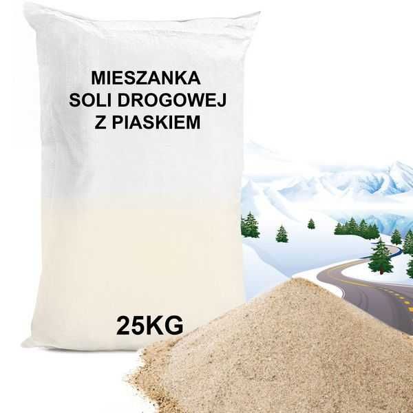 MIESZANKA Soli z PIASKIEM sól drogowa KURIER gratis