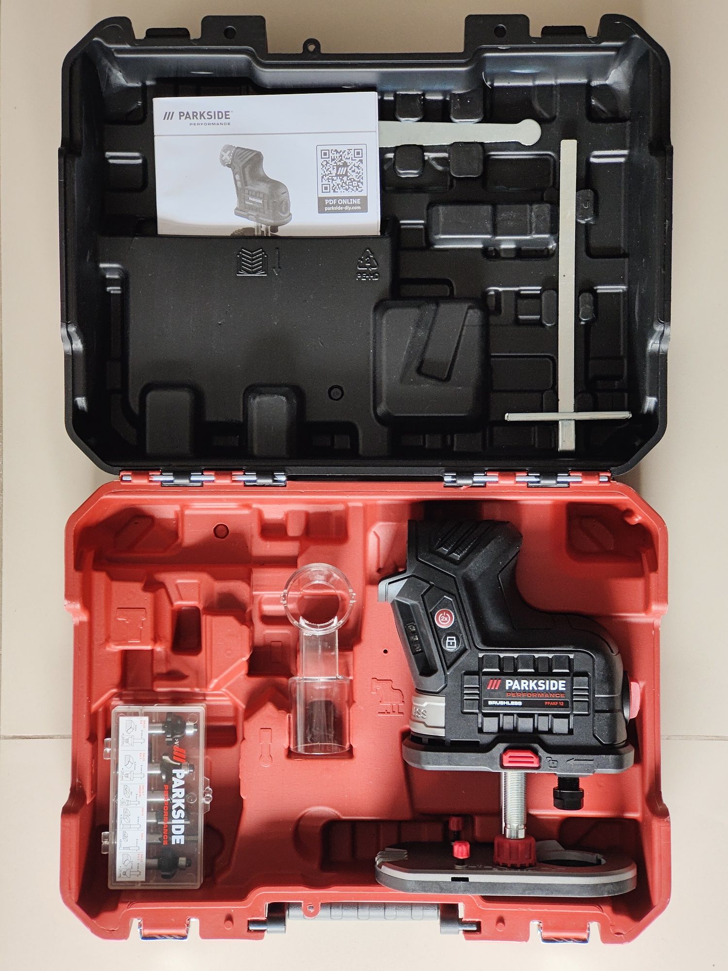 Akumulatorowa frezarka PARKSIDE PERFORMANCE 12V PPAKF 12 A1 5 lat gwar