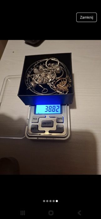 Srebrna biżuteria złom srebro 925