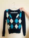 Sweter damski w romby