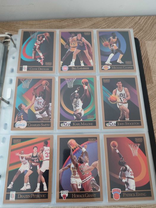 Karty koszykarskie NBA 117szt retro stan bdb