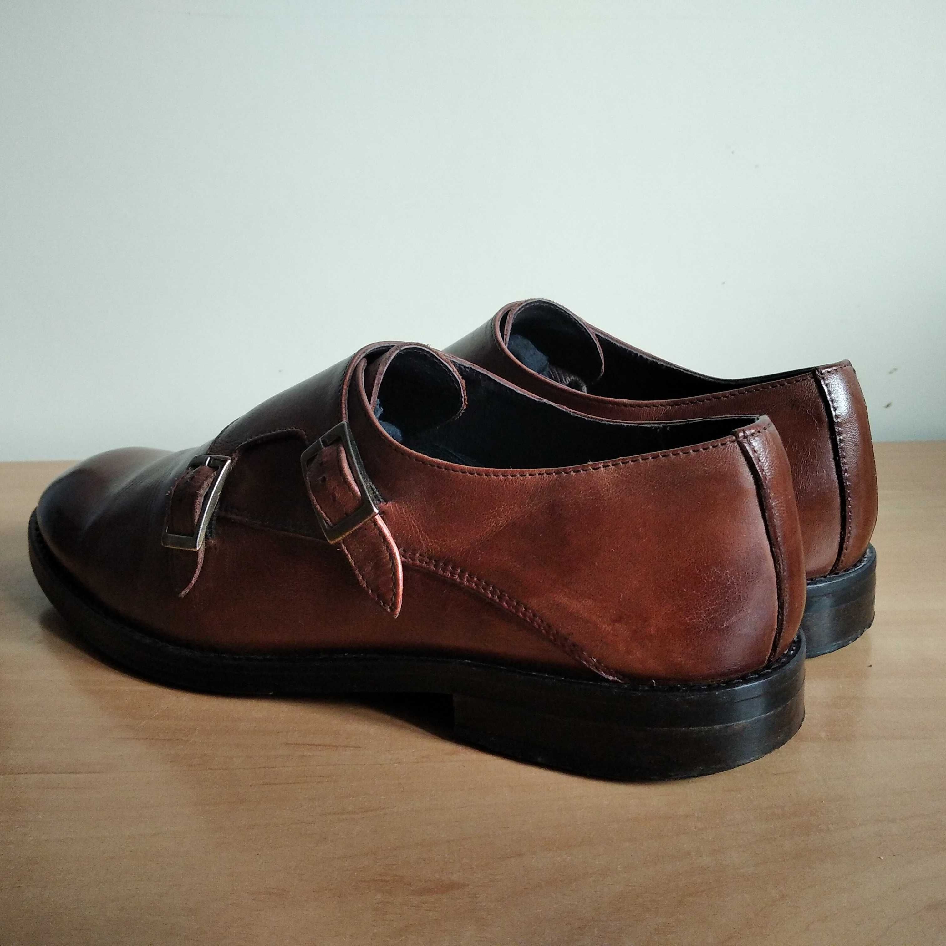 Buty męskie monki BYTOM skóra naturalna roz.eu-42