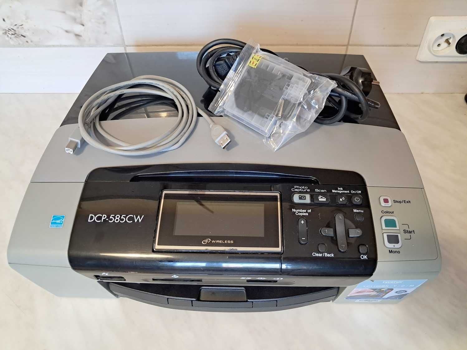Brother DCP-585cw drukarka urządzenie wielofunkcyjne WiFi tanie tusze