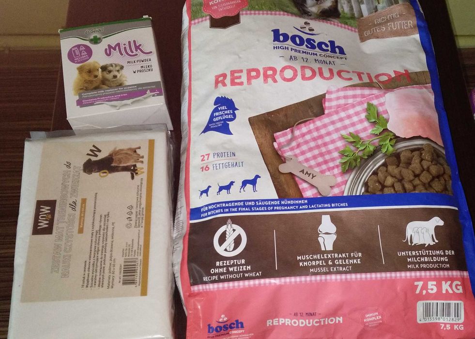 karma reproduktor podkłady i mleko