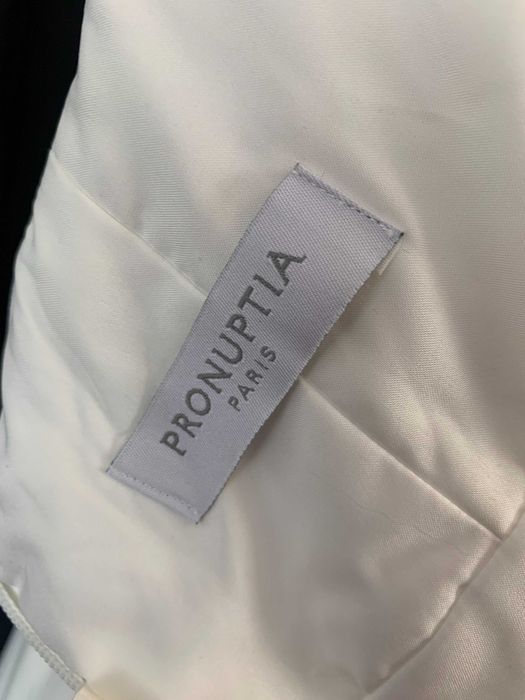 Nowa Zjawiskowa suknia ślubna ivory drapowana 40 L muślinowa klasyczna