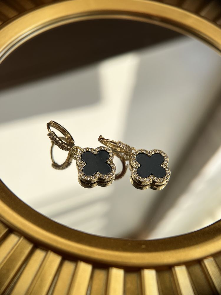 Нові Сережки конюшинки в стилі Van cleef