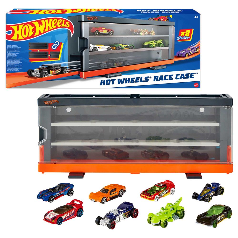 ОРИГІНАЛ! Hot Wheels Race Case with 8 Toy Cars  хот вілз