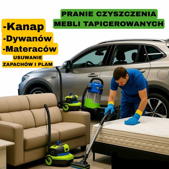 Profesjonalne Pranie Czyszczenie Tapicerki Meblowej Samochodowej