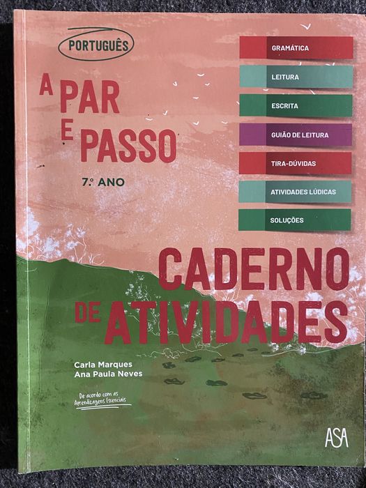 A par e Passo 7° ano caderno de atividades português
