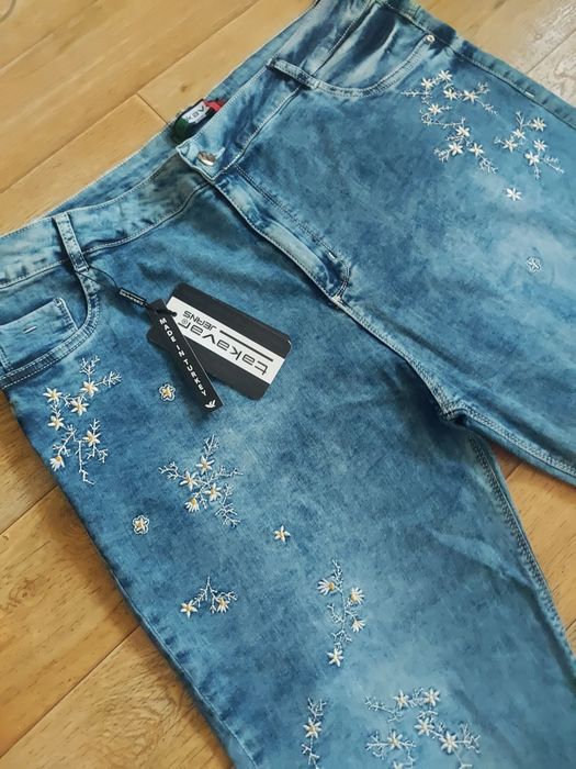 Супербаталы !модные джинсы Sassofono Takavar c вышивкой. 58-66