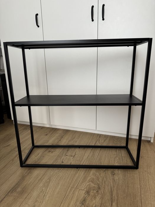 Konsola VIRUM 26x80 z półką czarny
