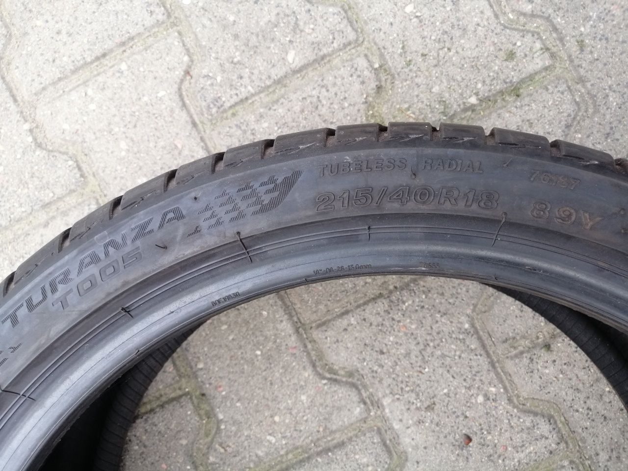 215/40R18 89Y Bridgestone Turanza T005