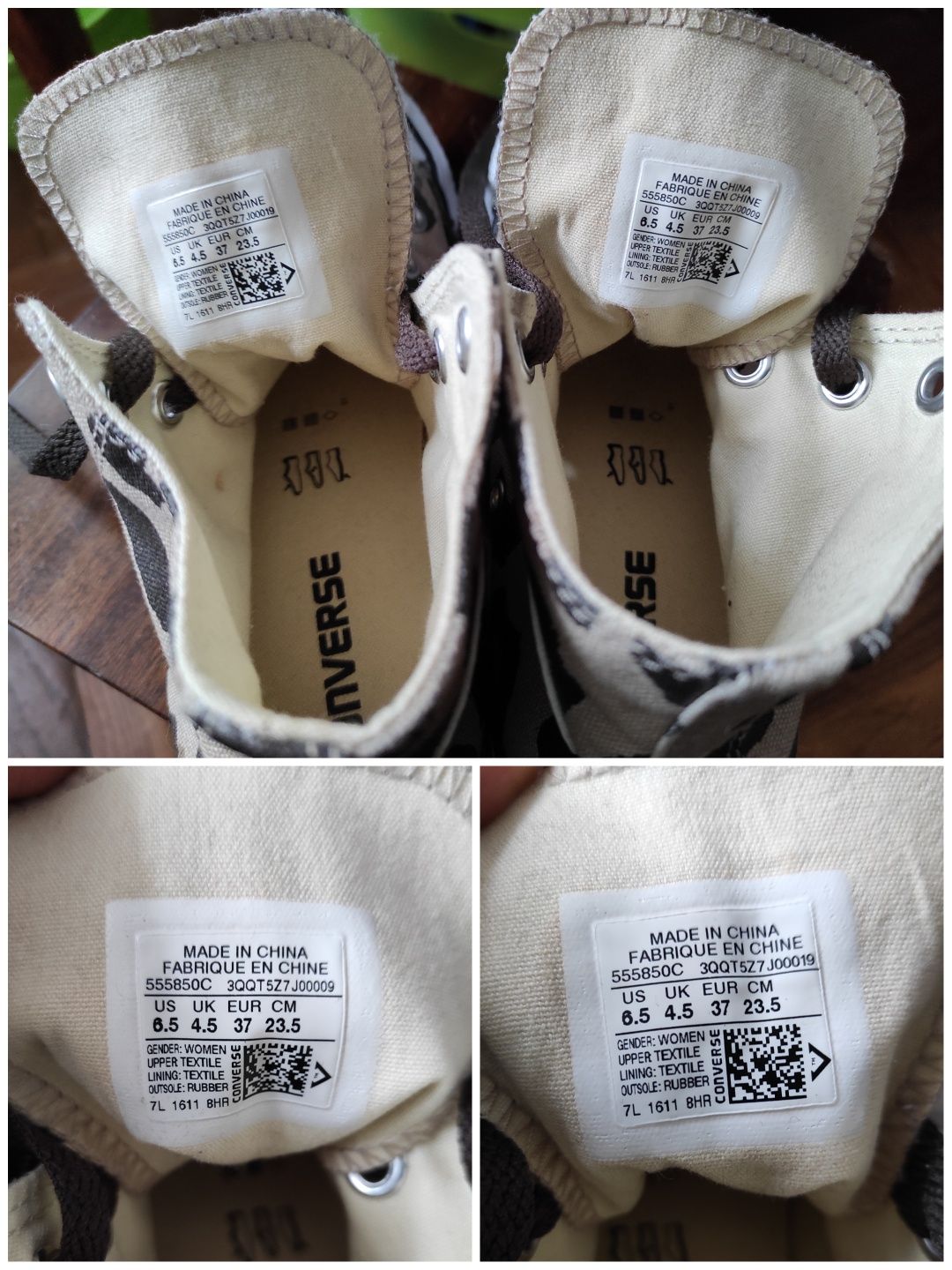 кеды женские Converse Chuck Taylor All Stars размер 37 леопардовые