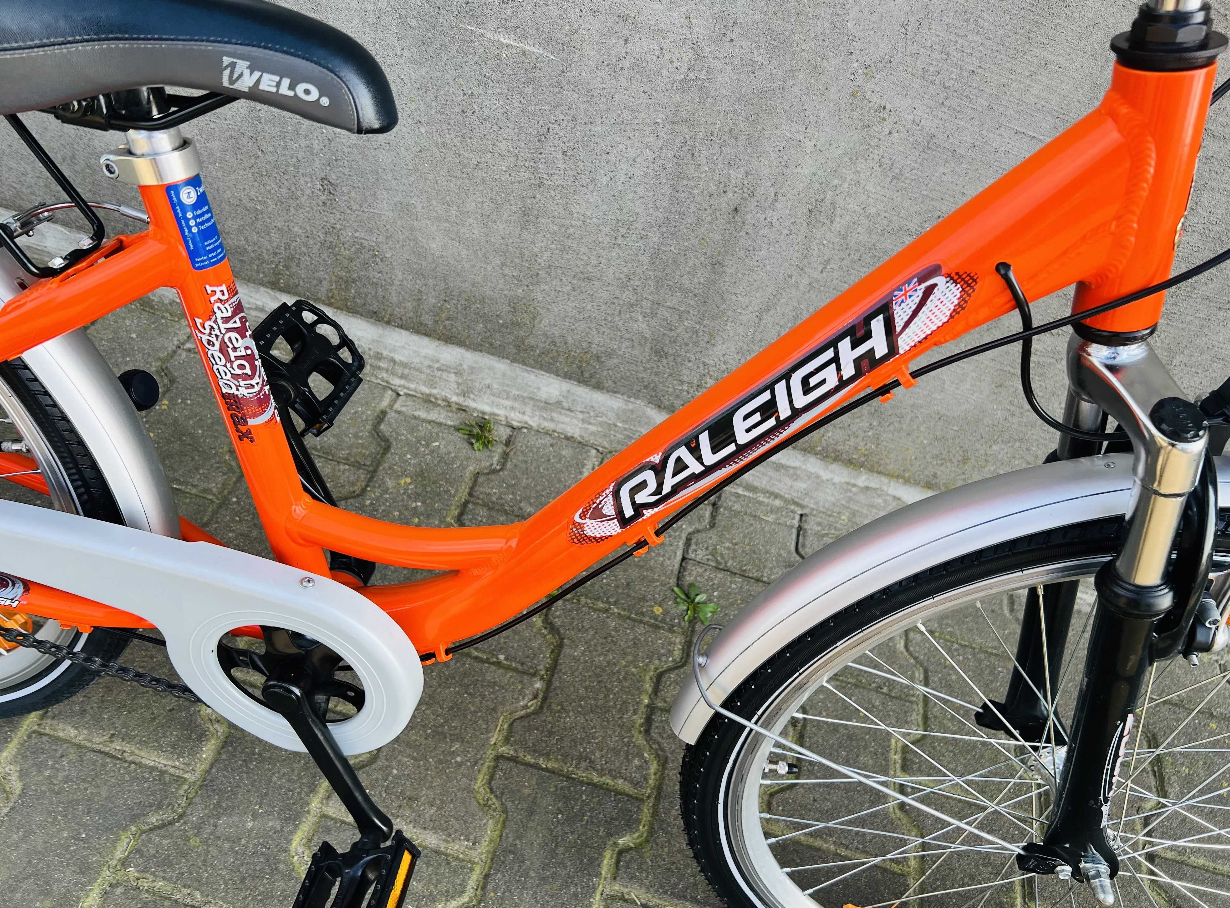 Rower Rowerek Aluminiowy RALEIGH 24 Nexus 7 biegów Amortyzator Pegasus