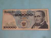 Banknot 100000 Zlotych 1990 seria E PRL Moniuszko jak na fotki