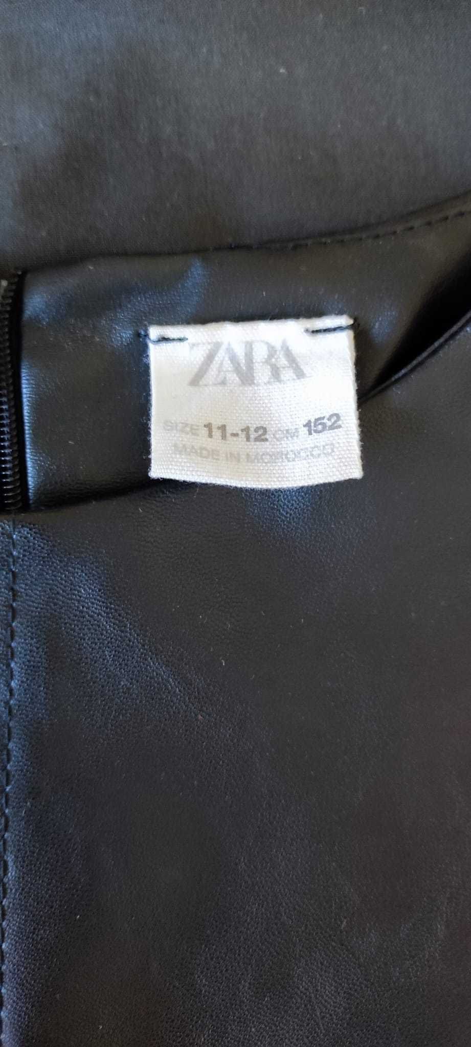 Vestido efeito pele Zara Tam. 11-12, como novo