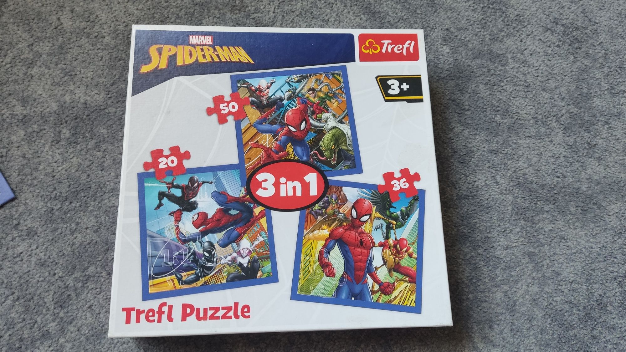 Trefl, Spider-Man, Pajęcza siła, puzzle 3w1