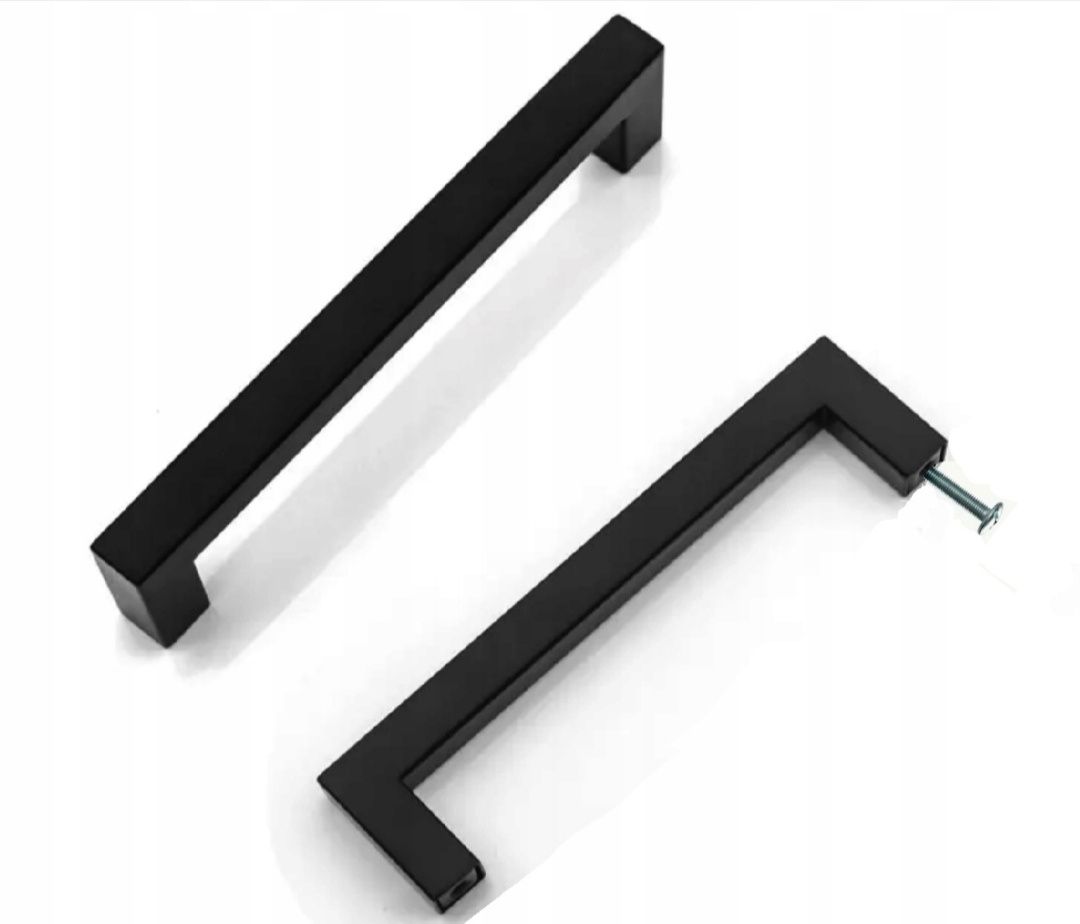Uchwyt meblowy czarny stalowe loft 128mm komplet 25 szt