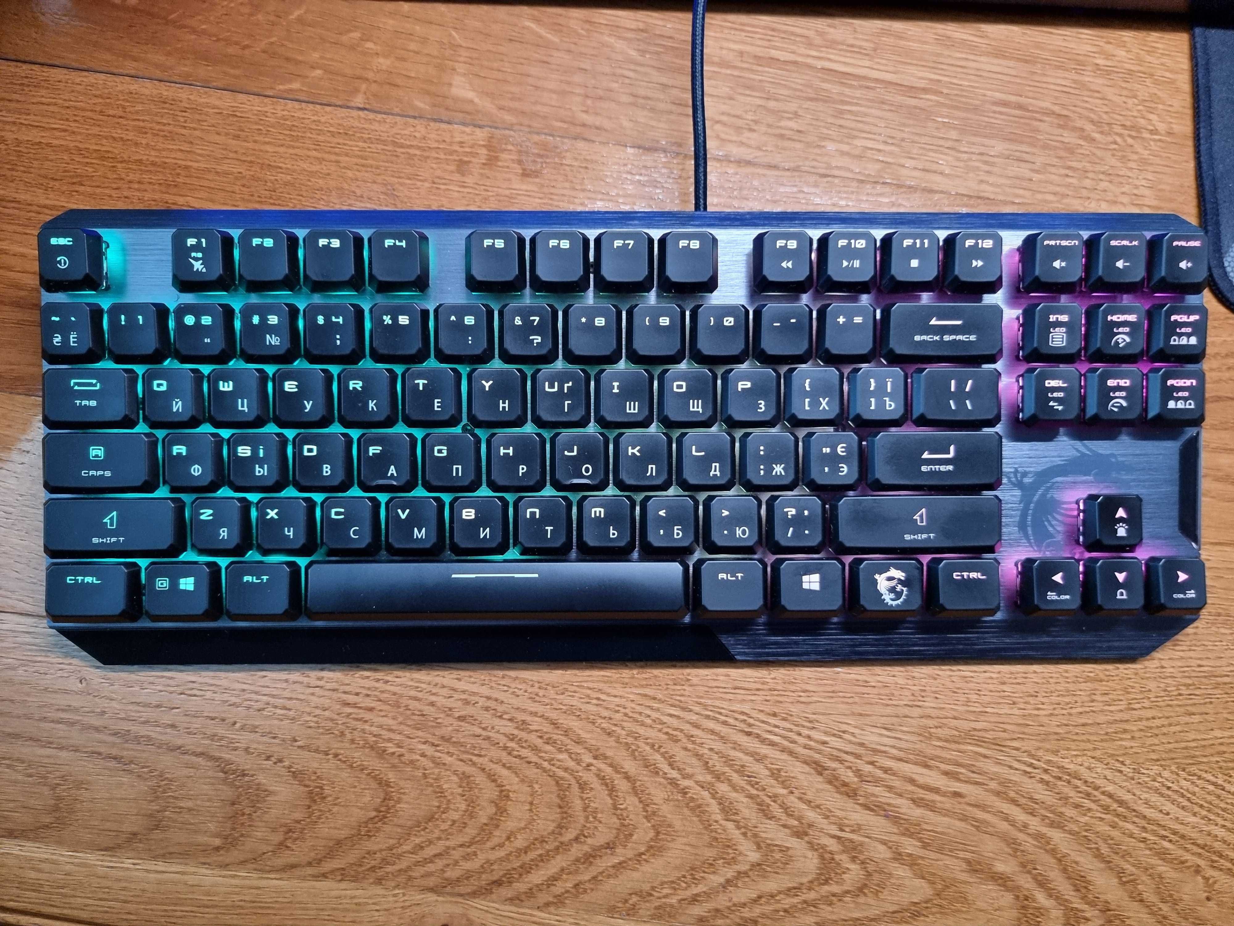 Ігрова механічна клавіатура MSI VIGOR GK50 LOW PROFILE TKL UA