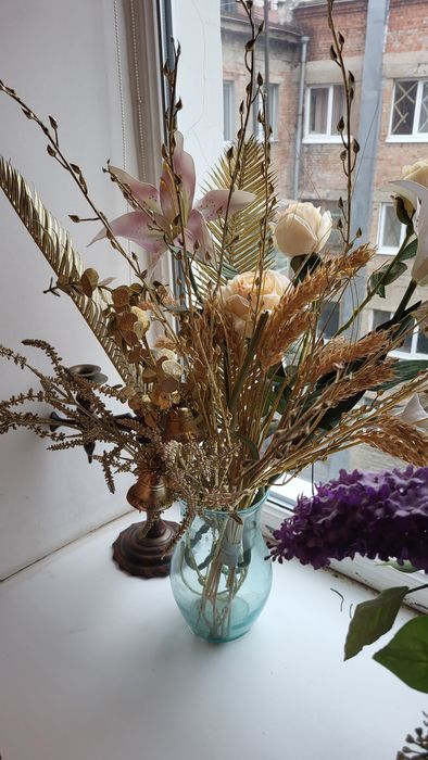 Цветы, как живые. Ткань, пластик. От 200 грн за букет. Самовывоз, нал.