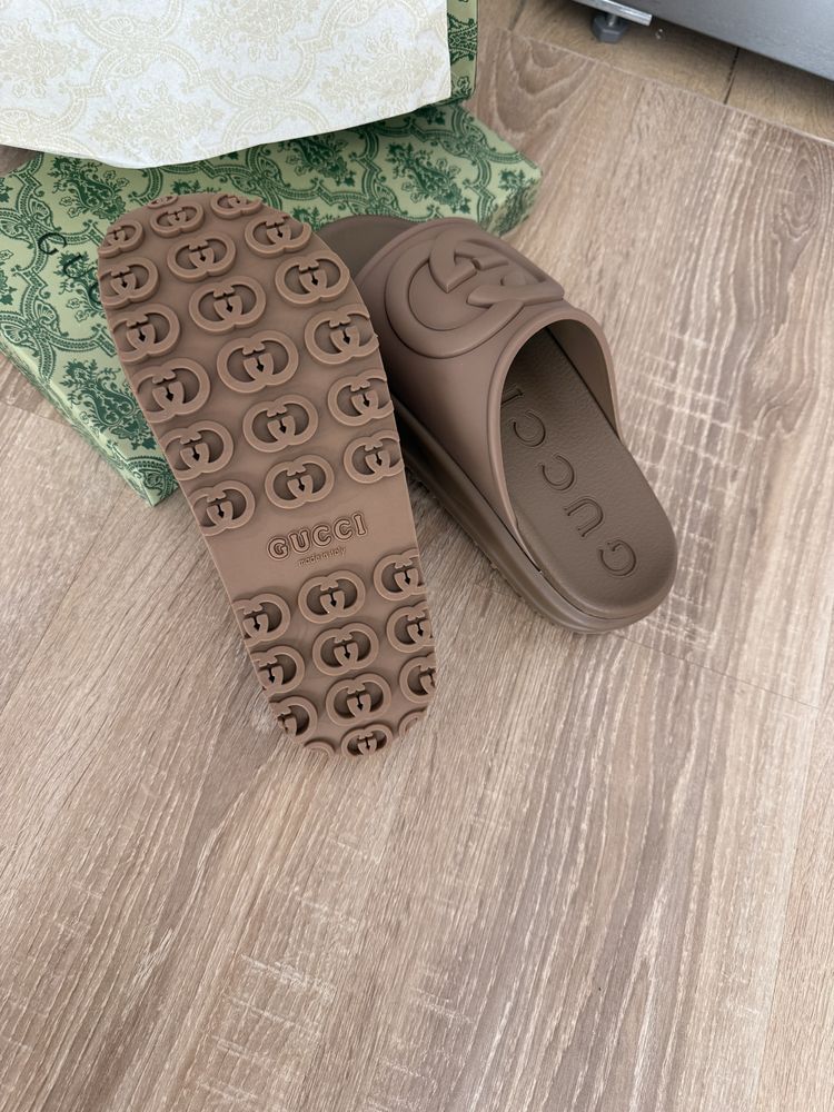 Klapki GG Gucci Sandały Platforma Platform