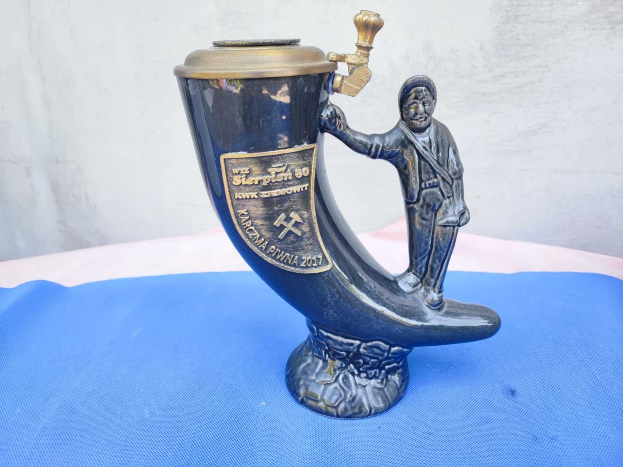 Ceramiczny kufel,róg obfitości,KWK Ziemowit 2017 r.karczma piwna