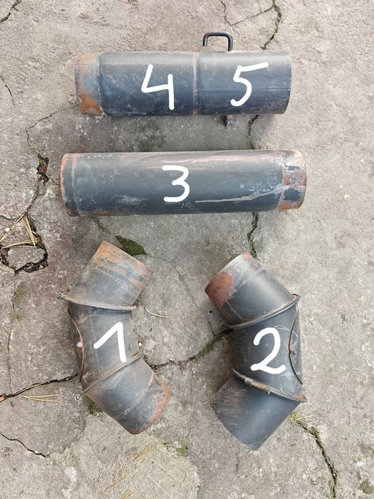 Kolano kominowe fi 120 Rury kominowe fi 130 szyberspalinowe