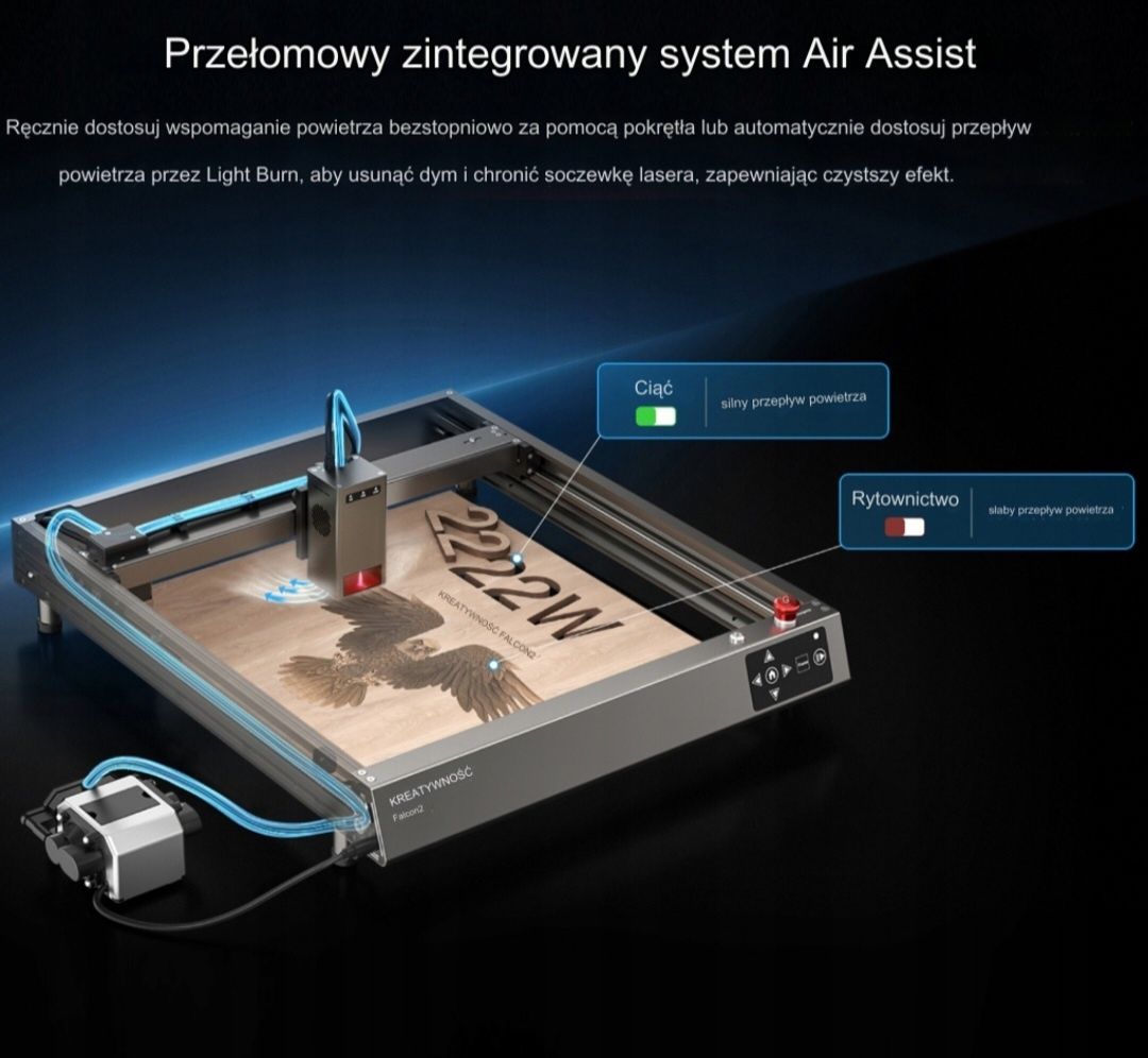 Drukarka 3D. LASER Creality Carving Machine Falcon 2 - 40W