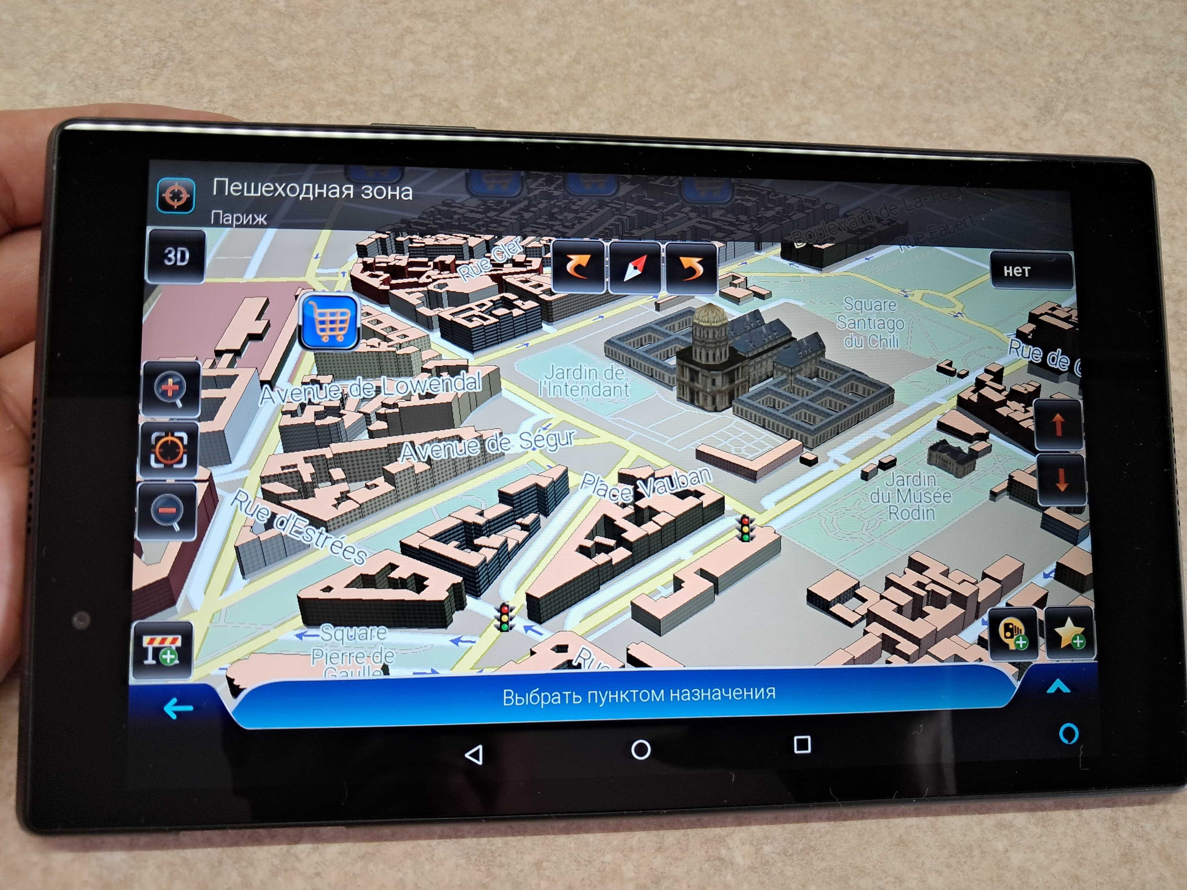 Супутниковий вантажний GPS навігатор Lenovo 8". Мапи 2024р! TIR / ADR!