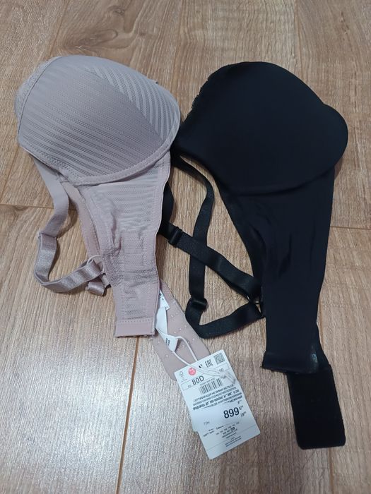 Бюстгалтер Reserved 80D, чорний і тілесний, без push up. Ціна за 2 шт
