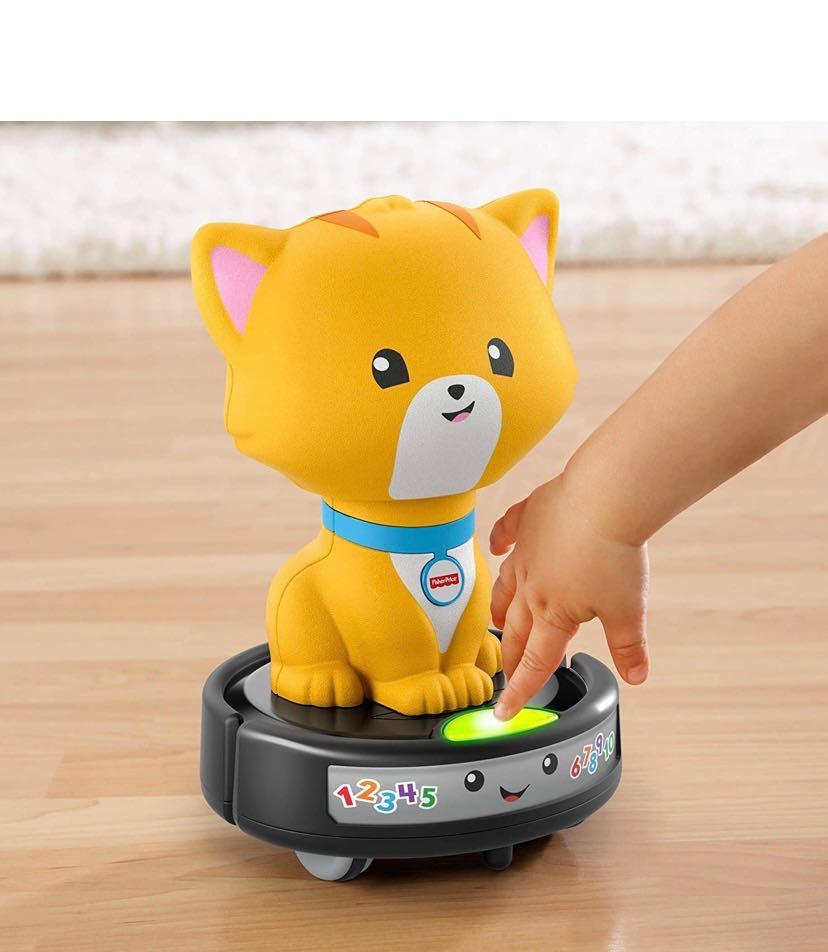 Kot na odkurzaczu Fisher Price zabawka
