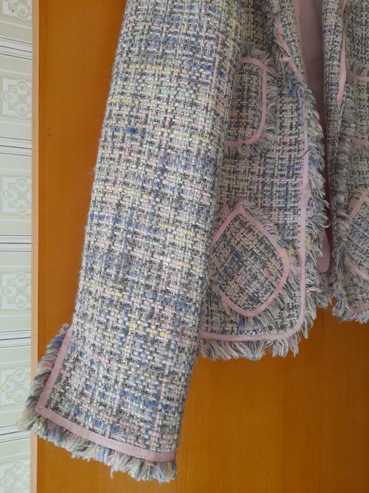Jacketa tweed tamanho 46 - Semi-Nova