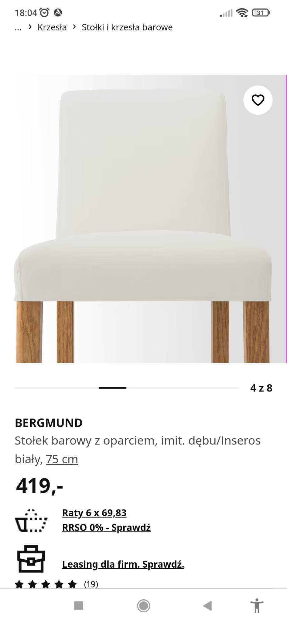Krzesła barowe Bergmund 2 szt. z pokrowcami