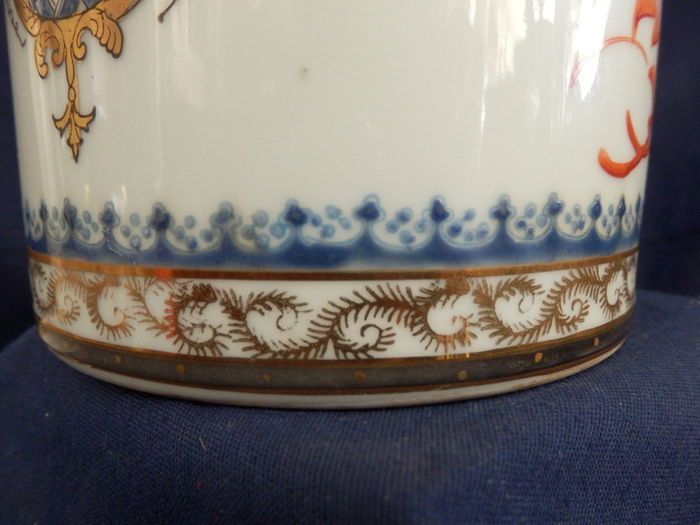 Pote Chá Chinês em Cerâmica de Exportação com Brazão