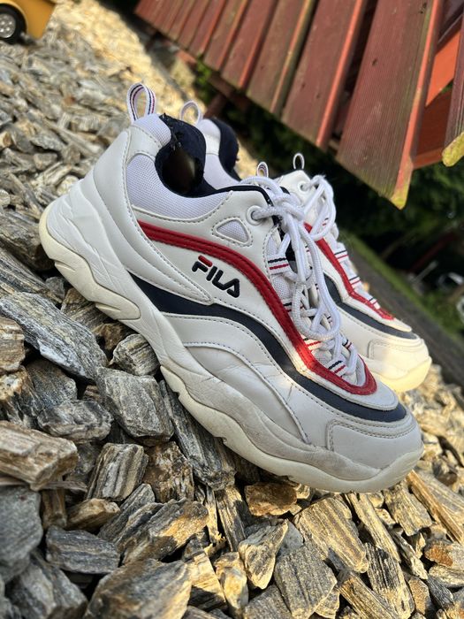 buty damskie biale fila