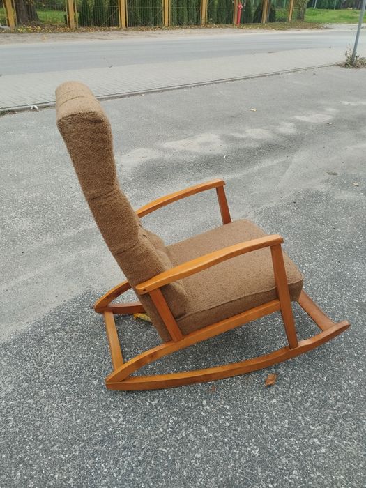 Fotel bujany vintage lata 70 design